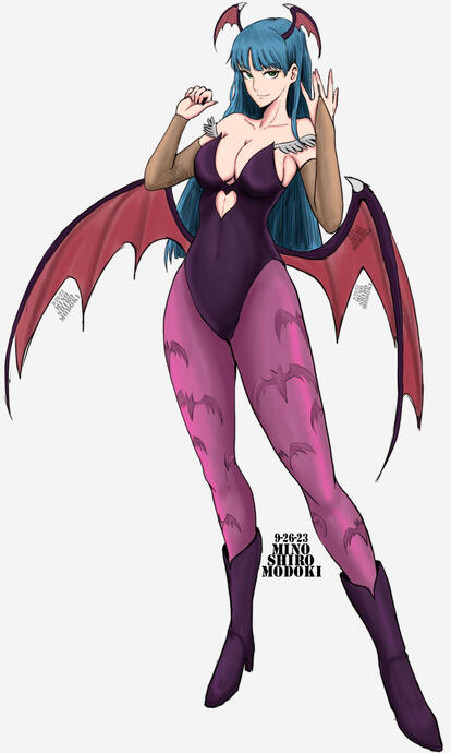Morrigan Aensland - character paint study